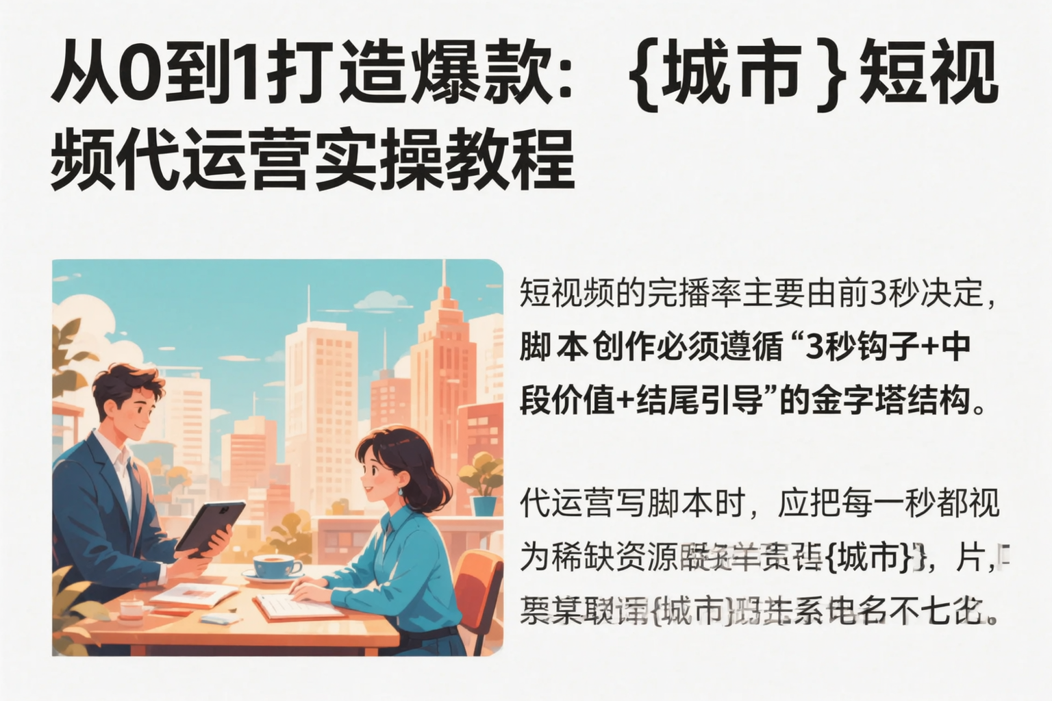 从0到1打造爆款：河南短视频代运营实操教程