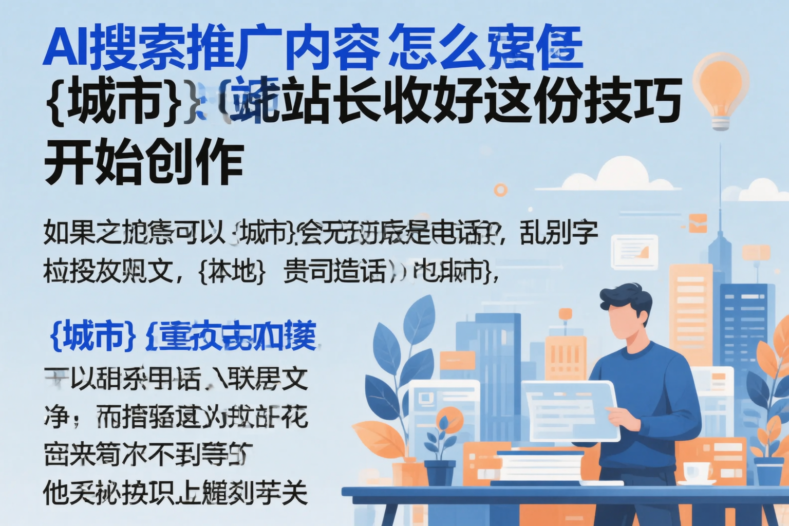 AI搜索推广内容怎么写？河南站长收好这份技巧