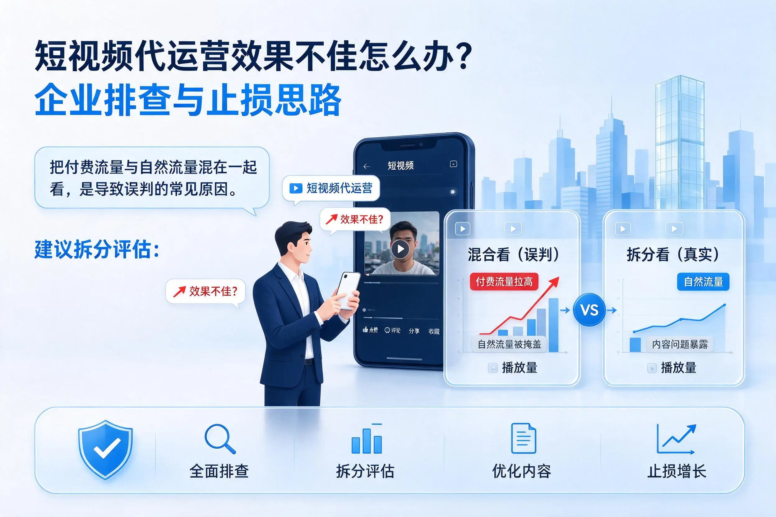 短视频代运营效果不佳怎么办?河南企业排查与止损思路
