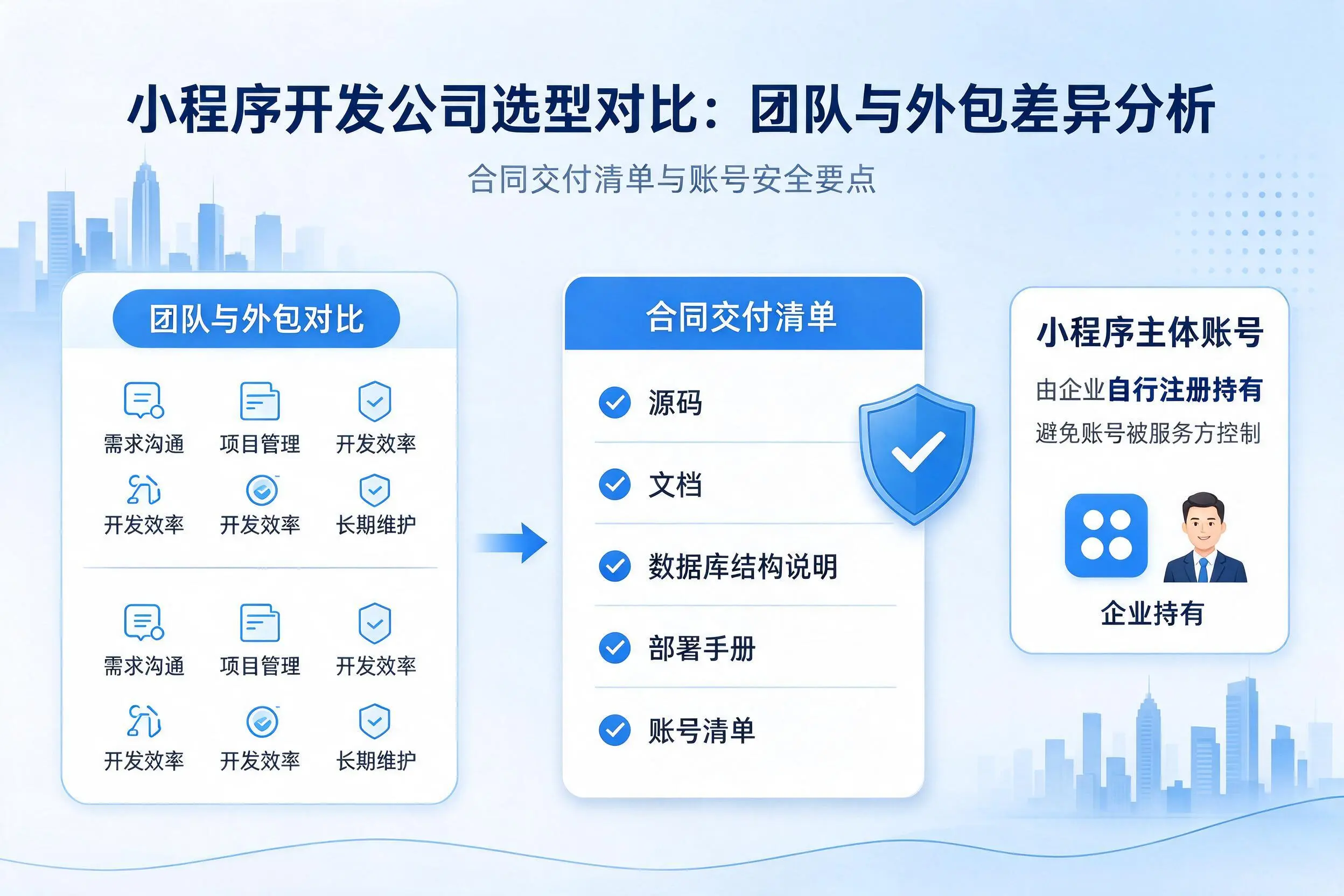 河南小程序开发公司选型对比：团队与外包差异分析