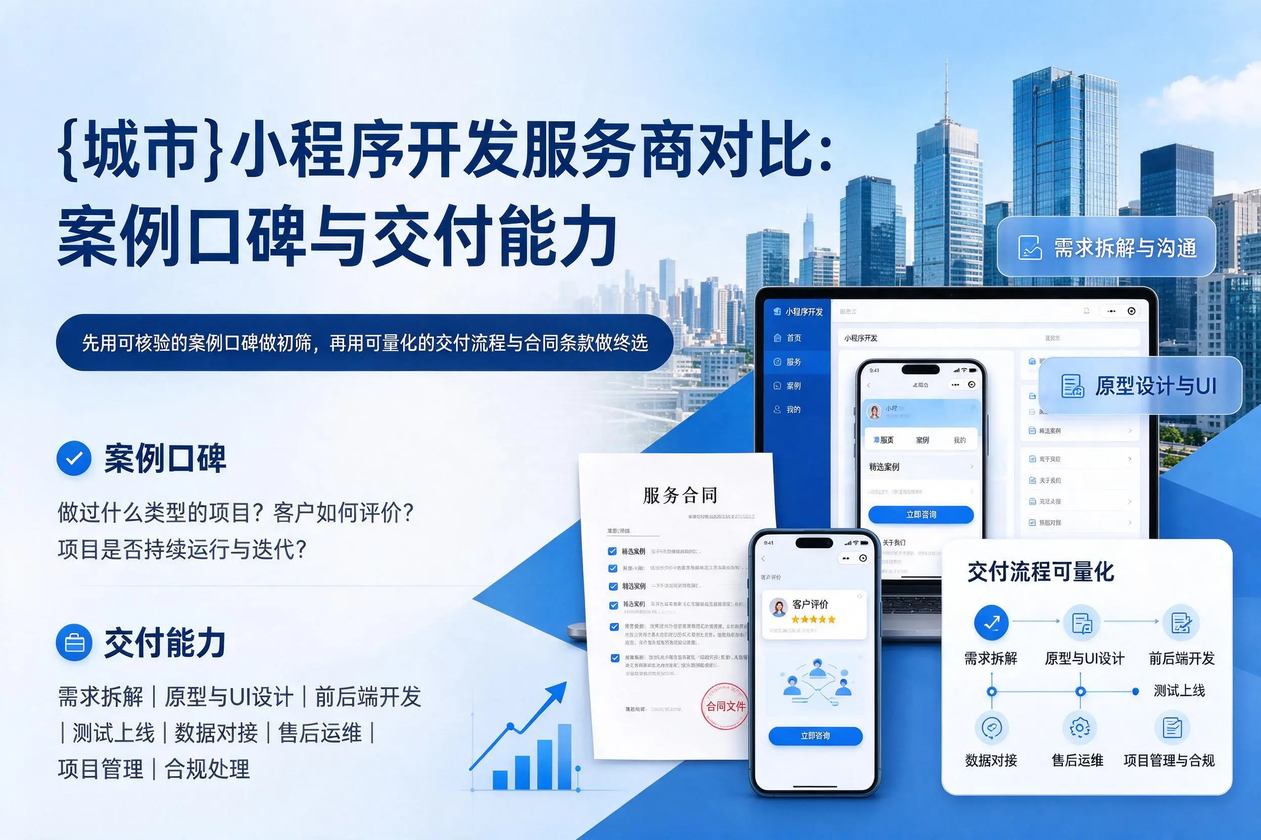 河南小程序开发服务商对比：案例口碑与交付能力