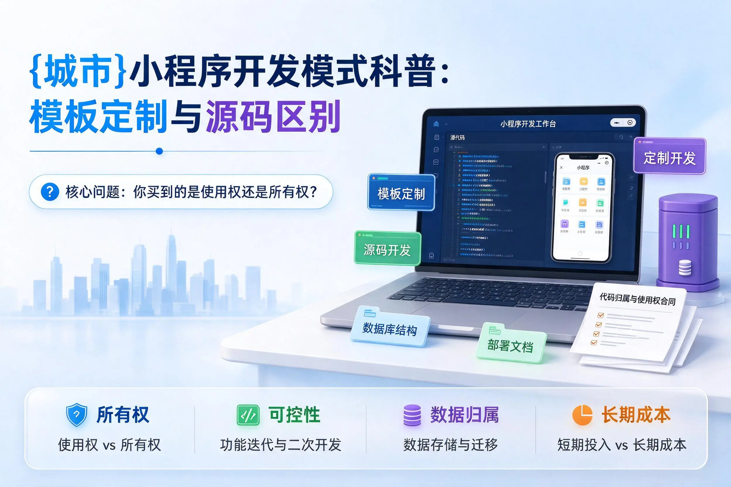 河南小程序开发模式科普:模板定制与源码区别