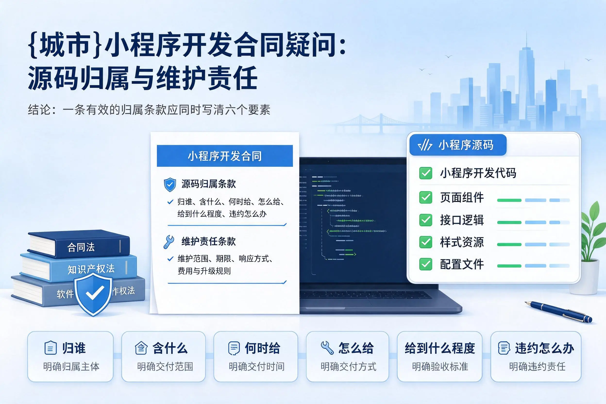 河南小程序开发合同疑问：源码归属与维护责任