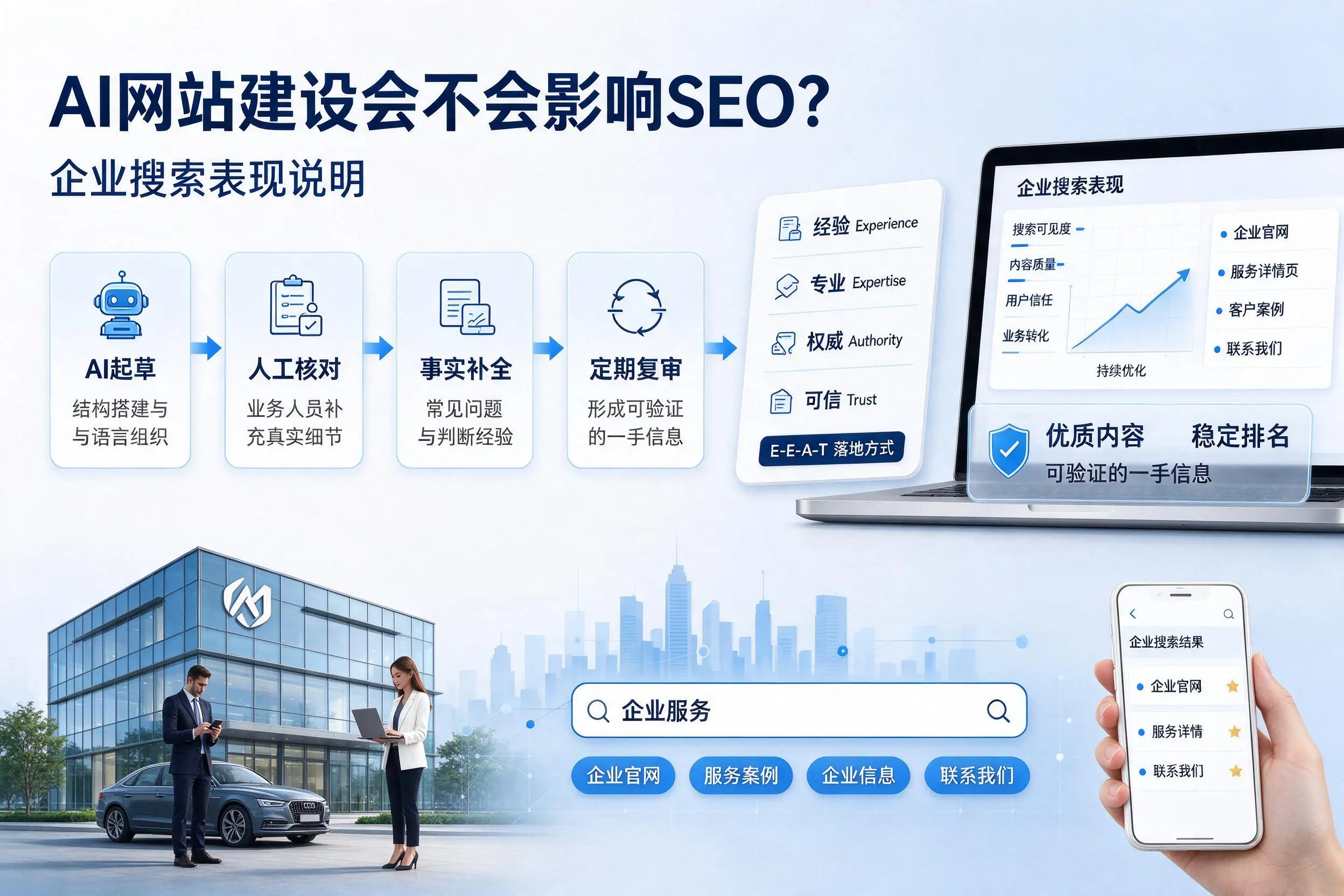 AI网站建设会不会影响SEO？河南企业搜索表现说明
