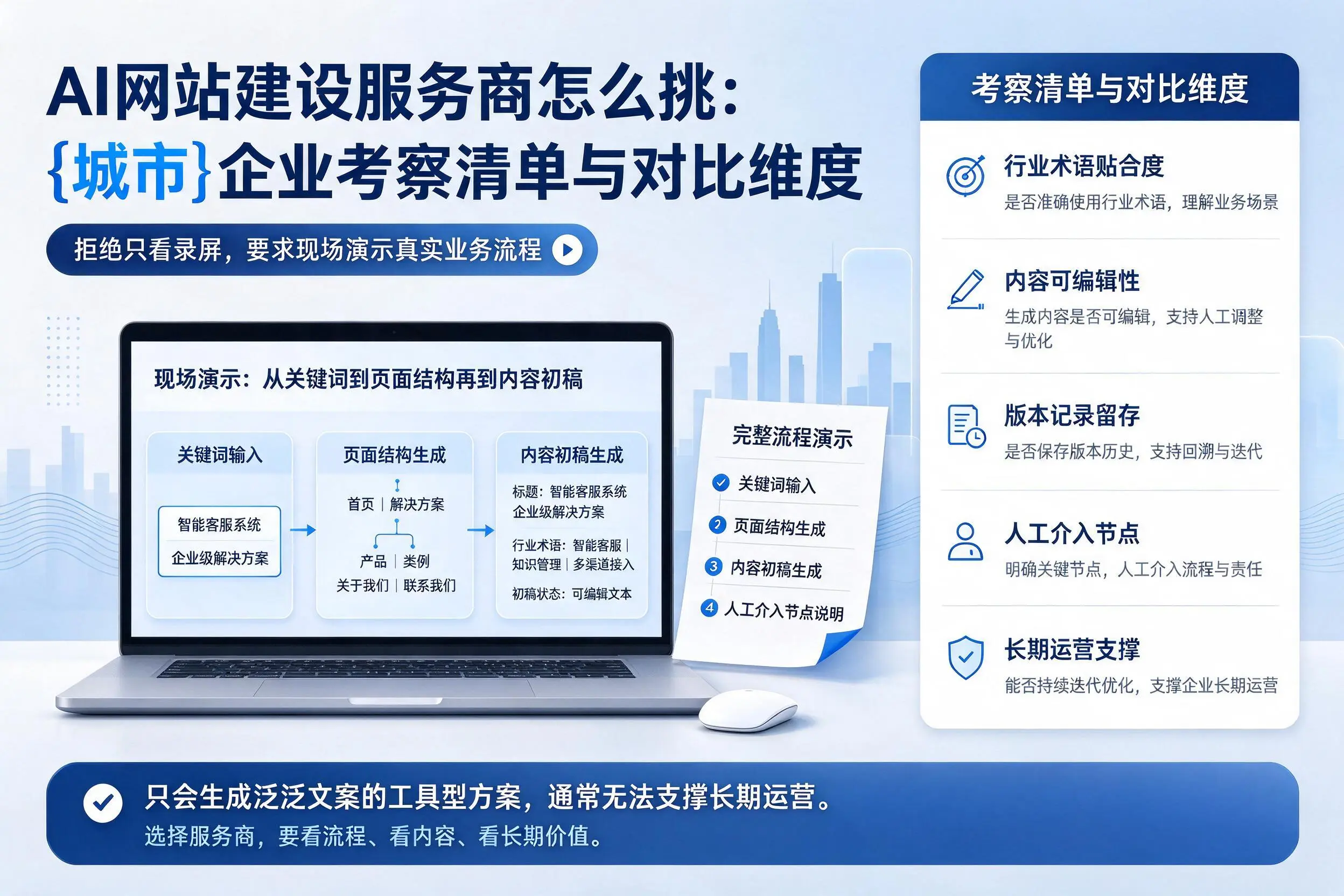AI网站建设服务商怎么挑:河南企业考察清单与对比维度