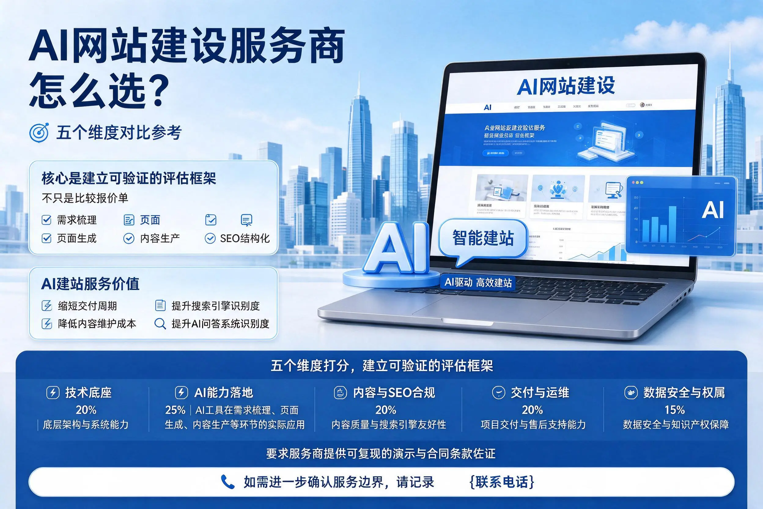 河南AI网站建设服务商怎么选？五个维度对比参考