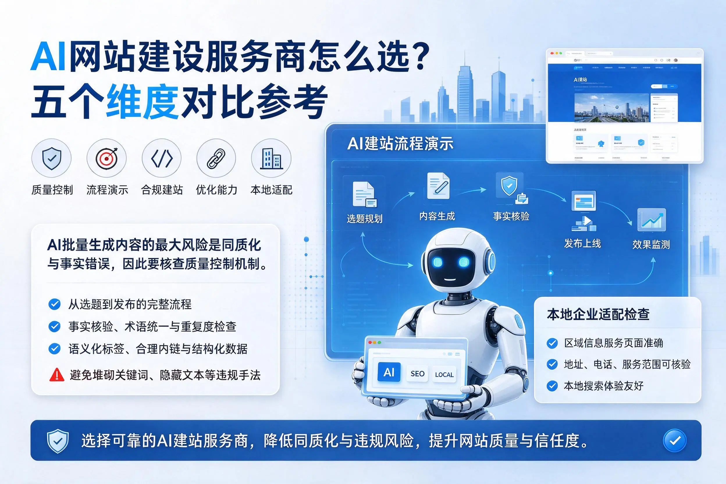河南AI网站建设服务商怎么选？五个维度对比参考